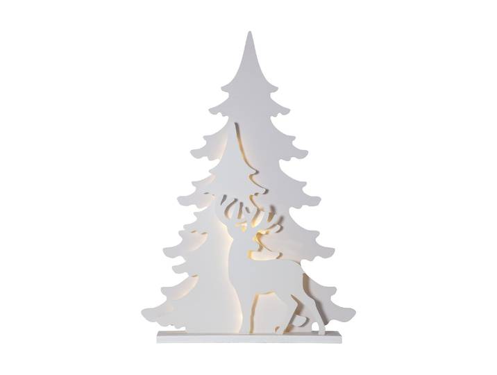 LED Dekofigur Trading Tischdeko Grandy , weiss (weiß), B:77cm H:110cm T:11cm, PARFORCE TRADITIONAL HUNTING, Leuchten, LED Dekofigur