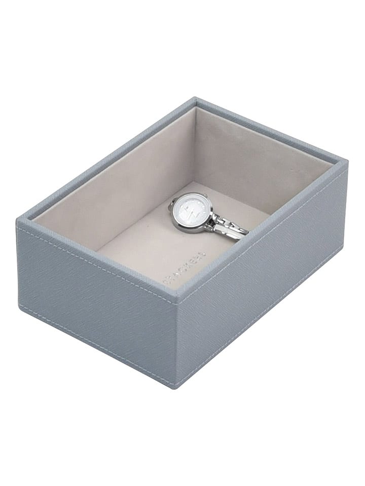 Stackers Schmuckkiste in Blaugrau - (B)18 x (H)12,5 x (T)7,2 cm - onesize