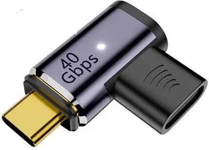 INF Magnetischer USB-C-Adapter mit Winkel und Ohren: 100W PD, 40Gbps, 8K