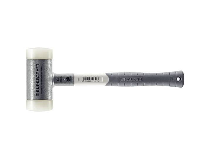 Marteau à frapper doucement SUPERCRAFT 40 mm sans rebond avec manche en 3 composants HALDER 4030618312796