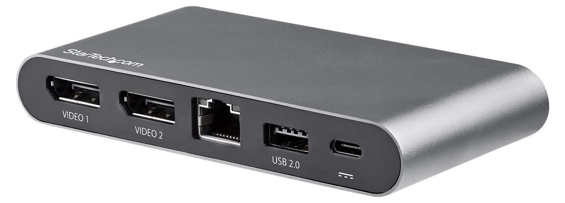 StarTech.com USB-C Dockingstation met 4K Dual DisplayPort, 100W Power Delivery, GbE en 2-poorts USB-A hub, DK30C2DAGPD