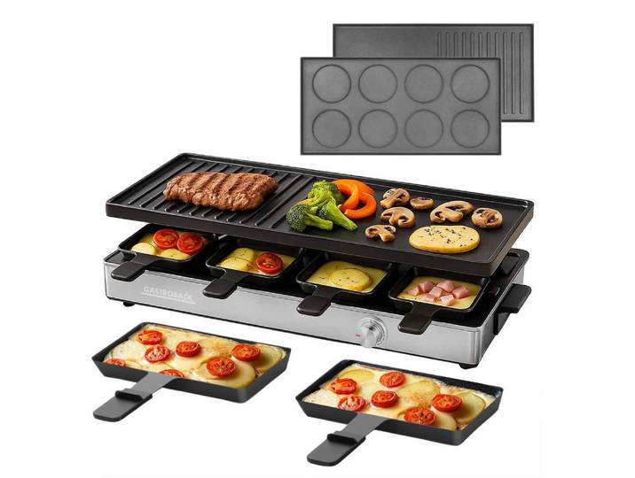 Gastroback Raclette 42563, Raclette-Grill & Pancake Station für gesellige Abende