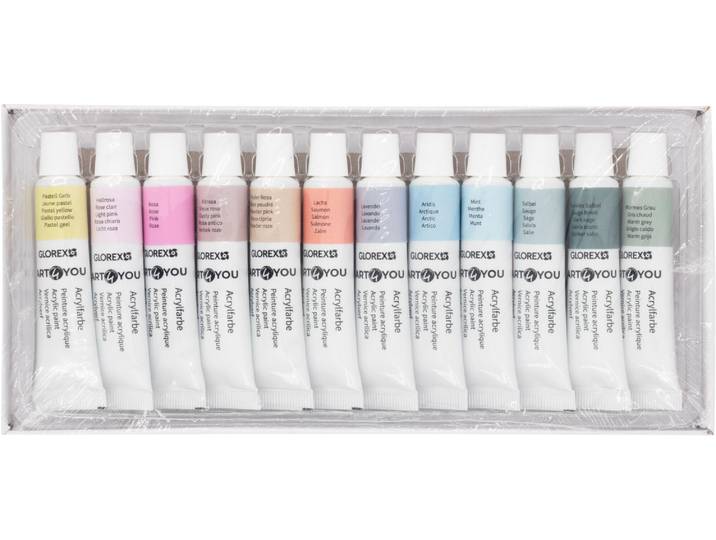 Acrylfarben-Set Pastell 12St, je 12ml
