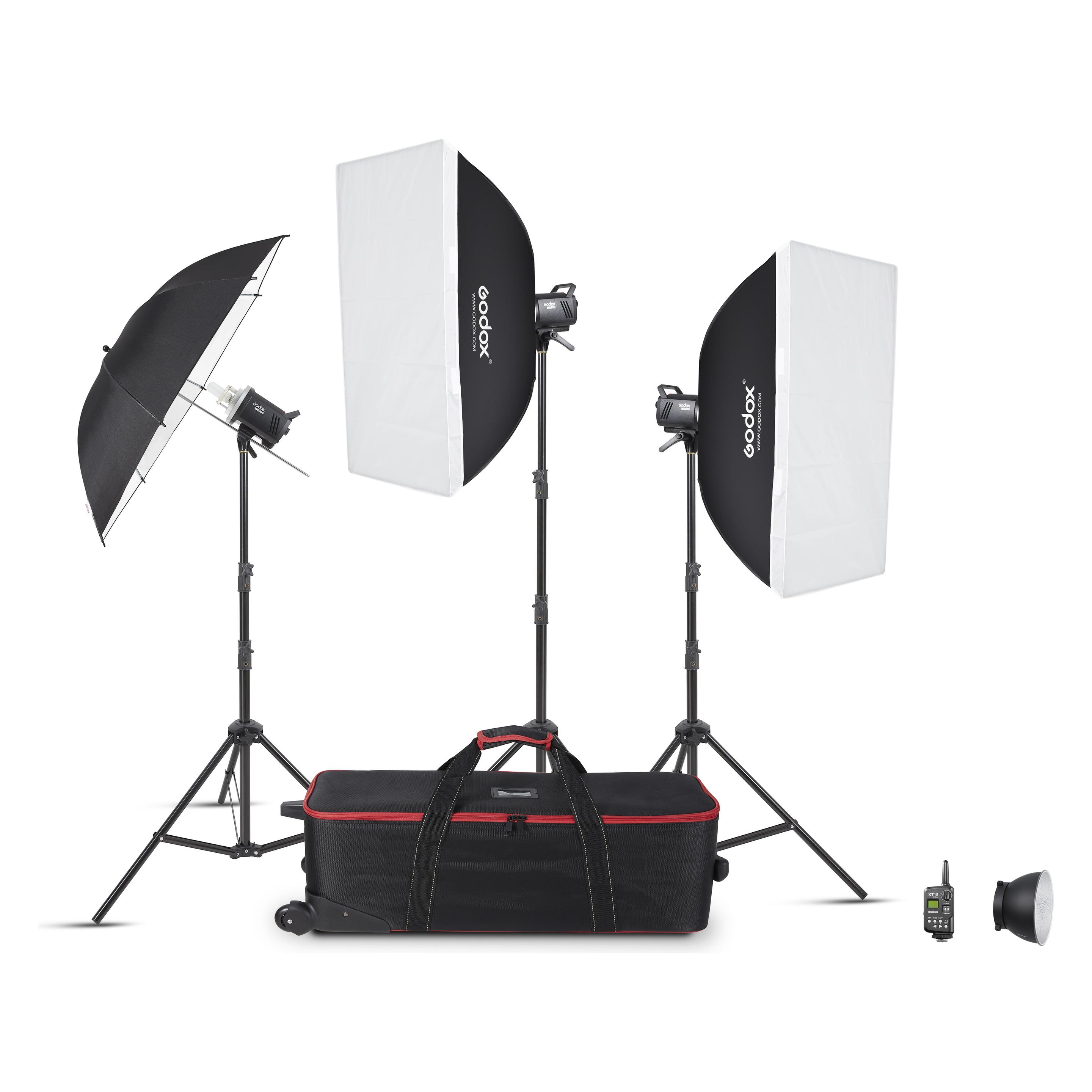 Godox MS200V-D - Studio flash kit (3xMS200-V & accessories) (Set, 200 Ws) (MS200V-D)