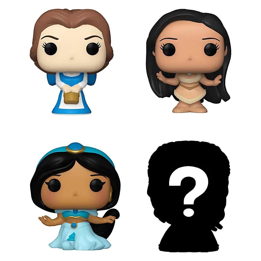 Funko Disney Princesses pack 4 figurines Bitty POP! Vinyl Belle 2,5 cm (76995-2)