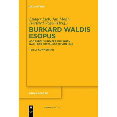 Burkard Waldis: Esopus, Taschenbuch von , De Gruyter, 978-3-11-057784-6