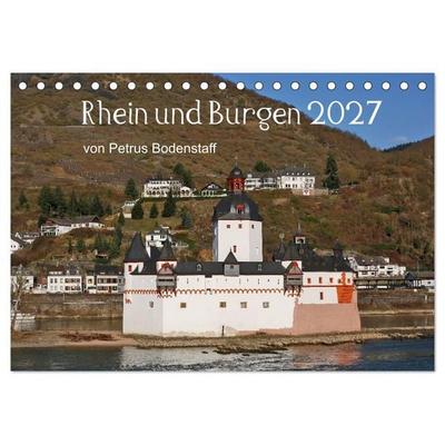 Rhein und Burgen (Tischkalender 2027 DIN A5 quer), CALVENDO Monatskalender