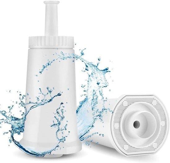Set van 2 witte NSF-gecertificeerde waterfilters voor koffiemachines