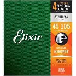 Elixir 14677 Stainless Steel Medium 045 - 105 - Saiten E-Bass