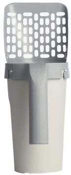 Uplift Treasures Candy Color Cat Litter Scoop With Easy Grip Handle gray