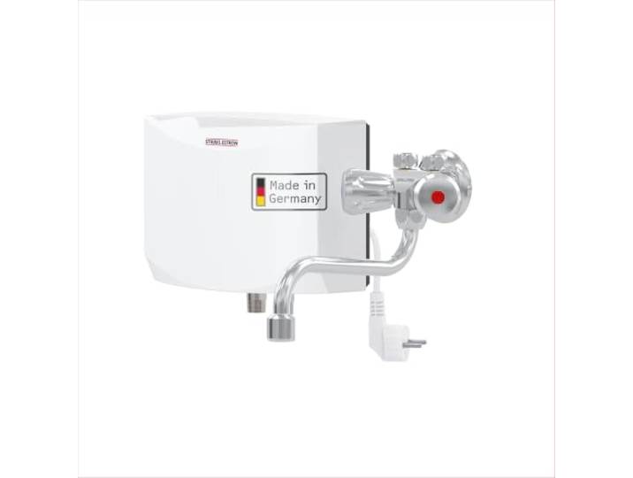 STIEBEL ELTRON hydraulischer Mini-Durchlauferhitzer DNM 3 + MAW Wasserhahn fürs Handwaschbecken, 3,5 kW, mit Stecker 230V,VDE geprüft, 205968