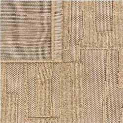 TT Home, Teppich, In-& Outdoor Teppich Wetterfest Balkon Boho Abstrakter Still Hoch-Tief-Effekt (150 x 80 cm)