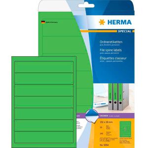 Herma Special 5094 Ordner-Etiketten 38 x 192 grün, 140 Stück