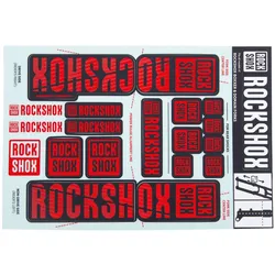 RockShox Dekor Set 35 mm Federgabel schwarz,gelb