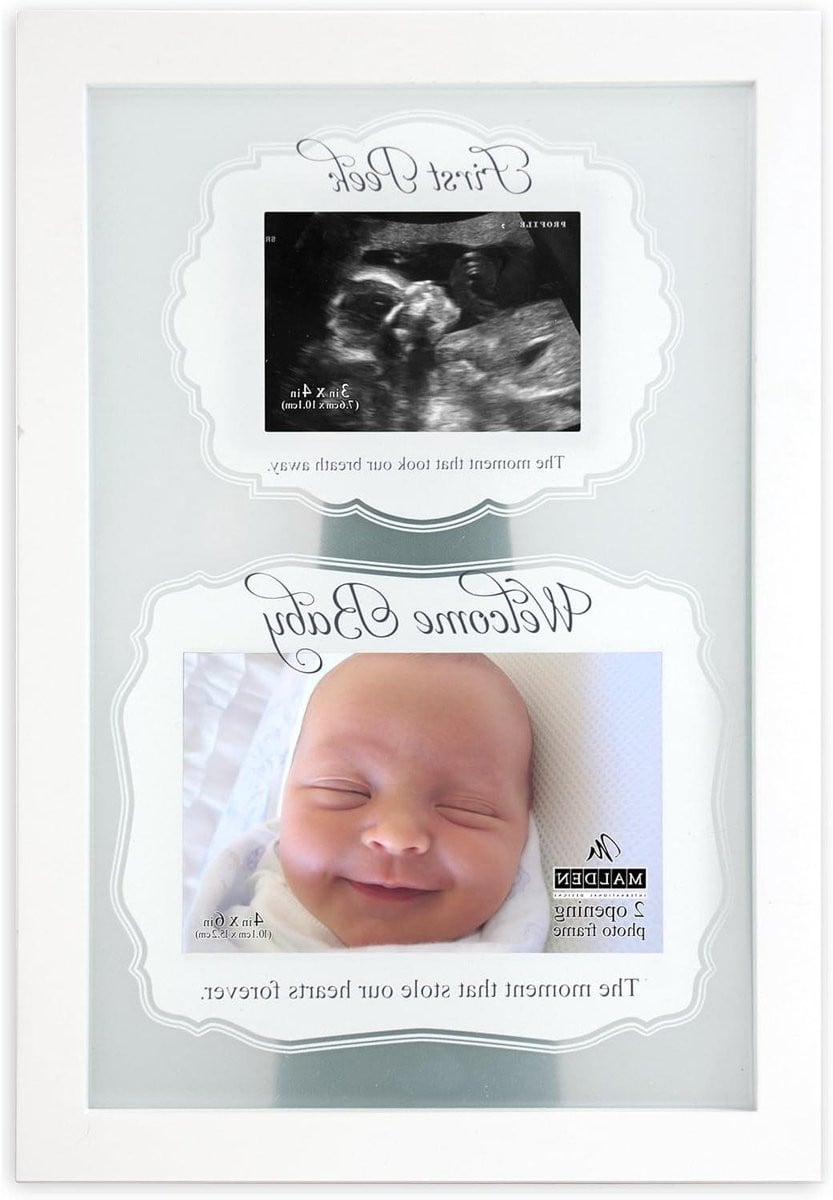 Houten fotolijst Baby - Wit - 4x6 inch