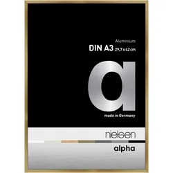 Nielsen Aluminium-Bilderrahmen Alpha  Normalglas / Floatglas / Brushed Amber / 2...