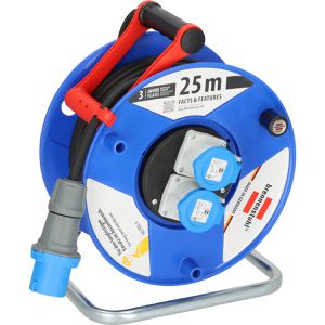 Brennenstuhl Kabeltrommel Garant CEE 2 Camping, für außen IP44, 2x CEE 230V, Kabeltyp H07RN 2,5 mm², 25 m