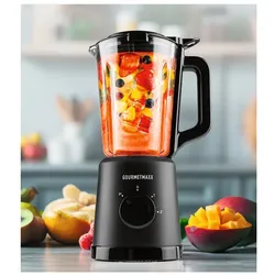 GOURMETmaxx Mixer 500W schwarz mit Glasbehälter