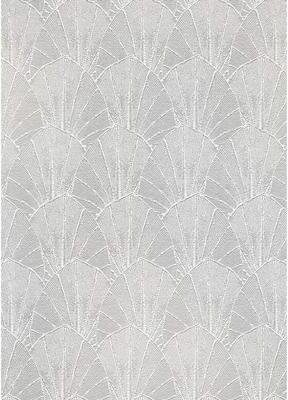 Veer Decor Sculpted Fan Leaf Wallpaper