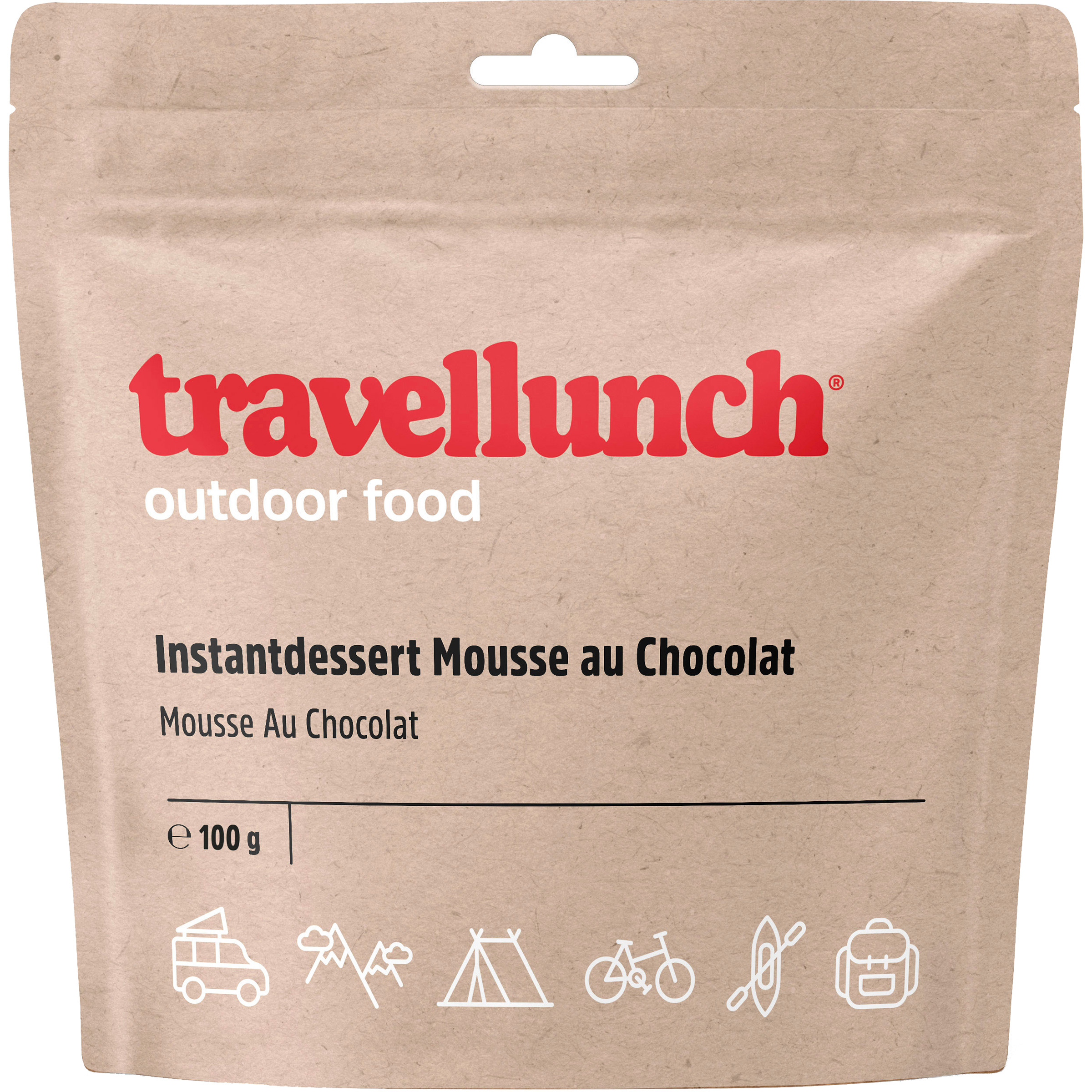 Travellunch Mousse au Chocolat Trekkingnahrung Größe 100g