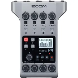 Zoom P4 PodTrak (Handheld), Audiorecorder, Schwarz