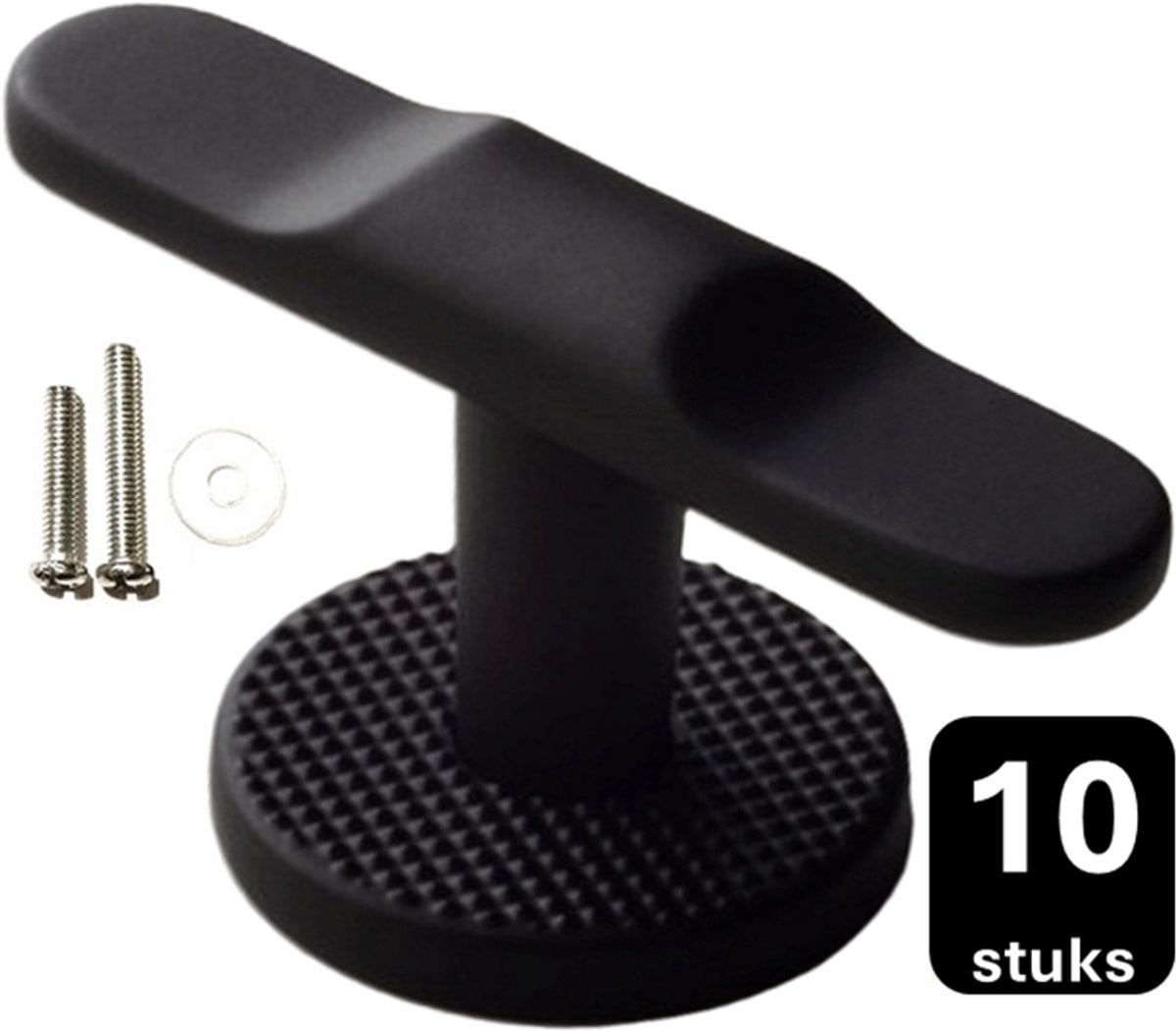 MSQDESIGN Luxe Kastknoppen T-vorm zwart