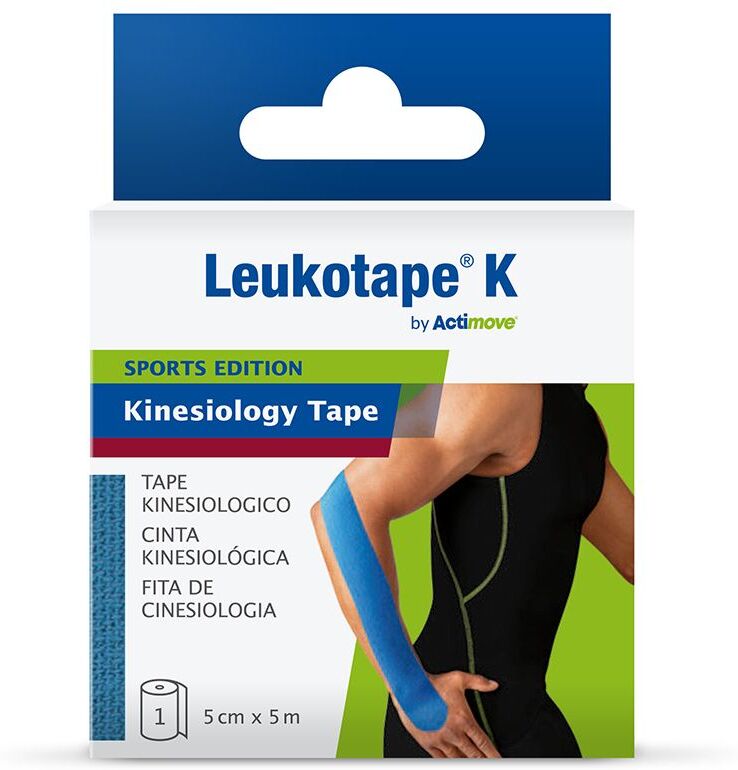 ESSITY ITALY SpA Actimove Sports Edition Leukotape K Tape Kinesiologico Blu, 1 pezzo