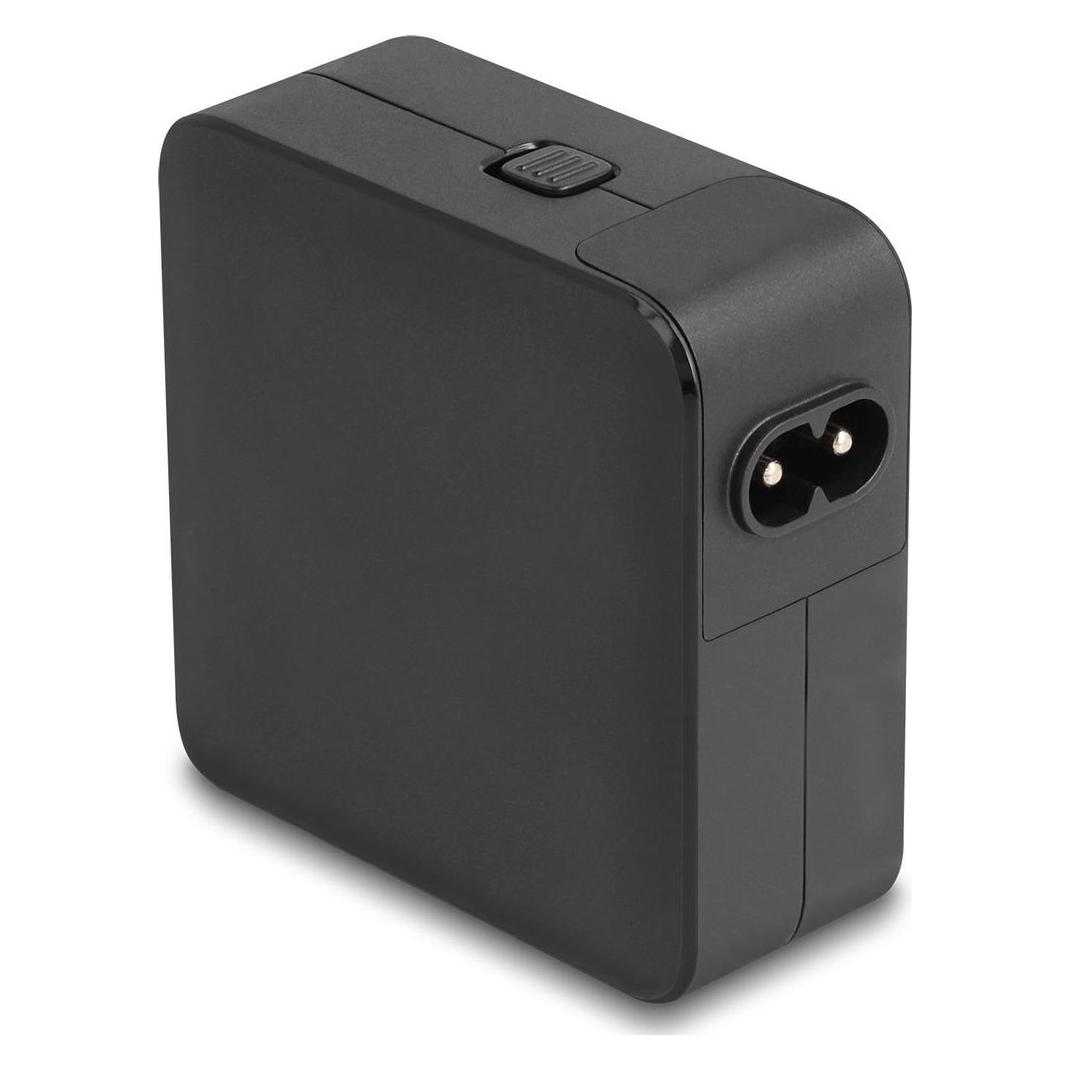 Delock 41443 - USB GaN Ladegerät 2 x USB Type-C PD 3.0 mit 65 W inklusive Strom-Adapter (65 W, 2 Ports) (41443)