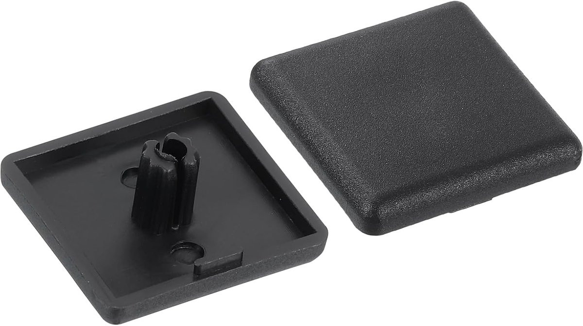 Zwarte Nylon Eindkappen voor Aluminium Profielen 20x20mm