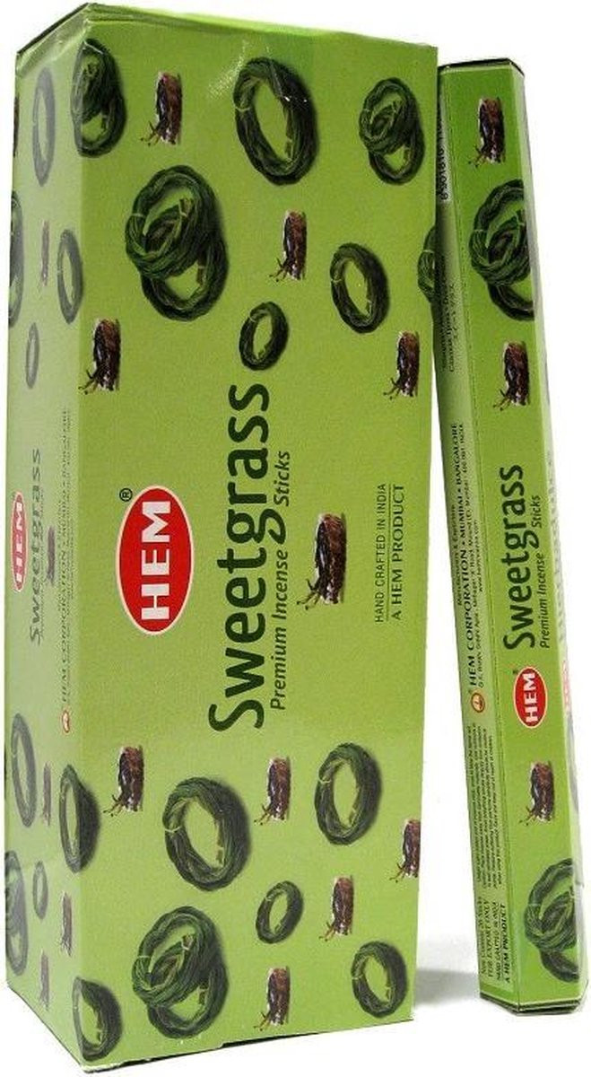 HEM Wierook Sweetgrass Slof 6 pakjes met 120 stokjes