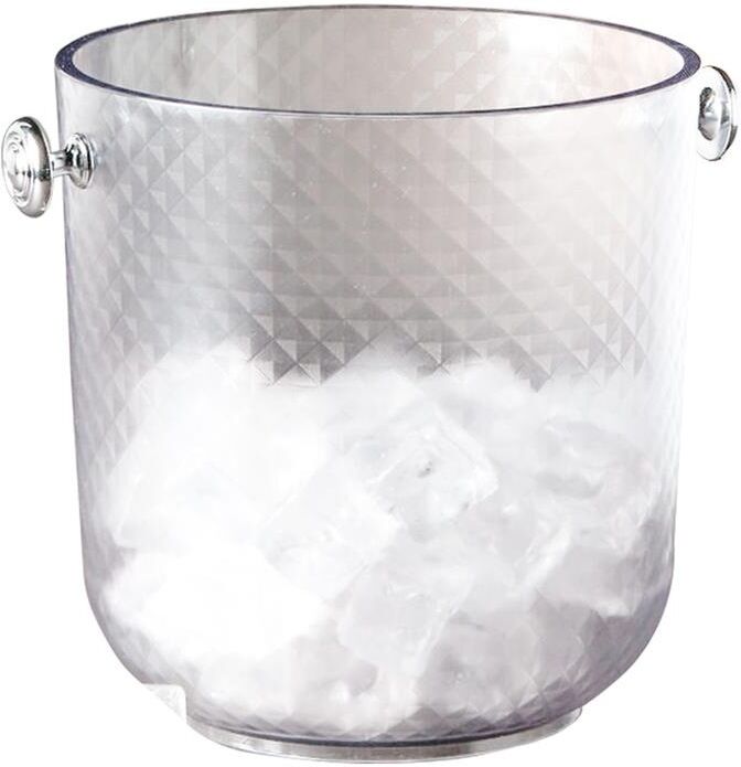 Mc Secchiello Portabottiglie 20,5 cm Diamante Trasparente Satinato
