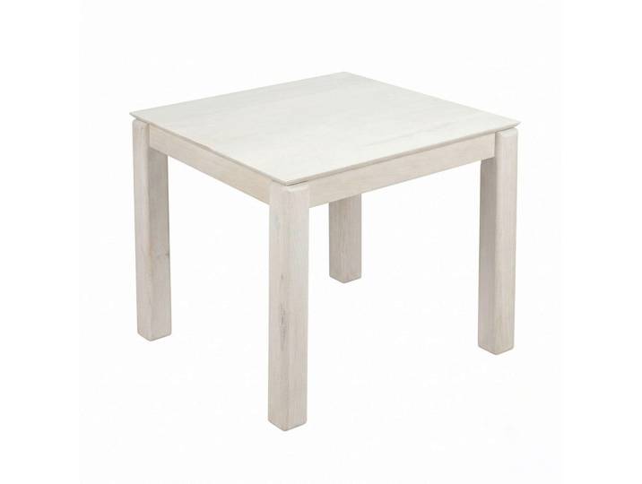 Livetastic Esstisch, Weiss, Holz, Mangoholz, massiv, eckig, 75x80x80 cm, Esszimmer, Esstische, Holztisch, Massivholztische