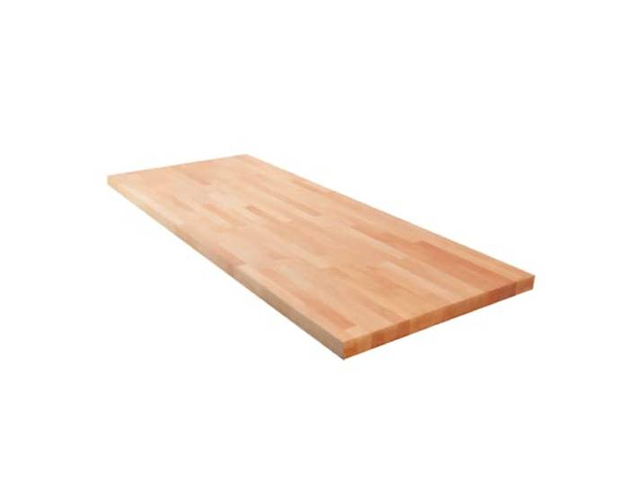 Krok Wood Massivholzplatte, Tischplatte, Arbeitsplatte aus Massivholz in Buche 2000x635x38 mm