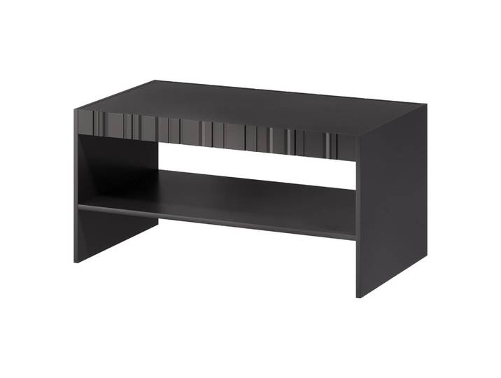 Mirjan24 Couchtisch Isla, Schwarz, 1 Fächer, Rechteckig,Rechteckig, 57x50x100 cm, Wohnzimmer, Wohnzimmertische, Couchtische