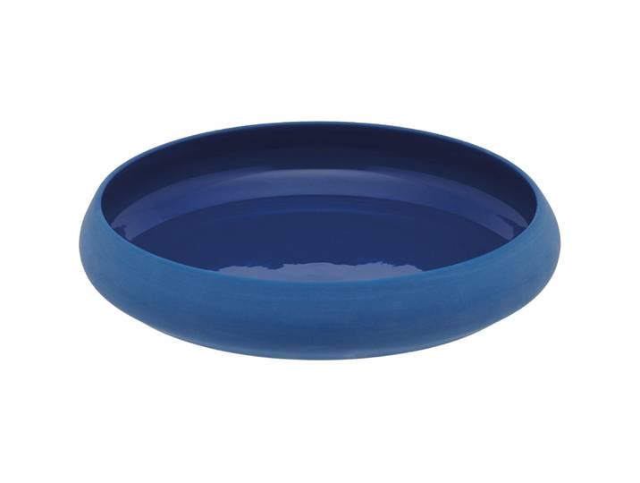 DEGRENNE Teller tief Gourmet blau Porzellan D 22 cm 1 Stk