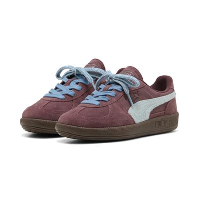 Sneaker PUMA "PALERMO WINTER-READY WNS", Damen, Gr. 39, Textil, braun (rich cocoa, aqua glow), Leder, unifarben, Schuhe Sneaker