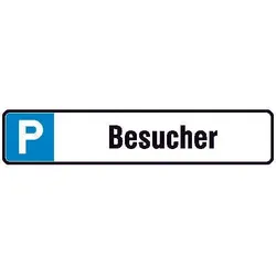 SafetyMarking® Hinweisschild P Besucher 52 cm x 11 cm