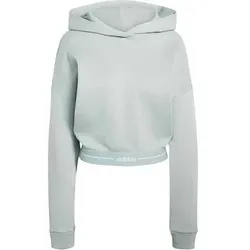 ADIDAS Damen Kapuzensweat Hyperglam Cropped, Größe XL in Silber Silber