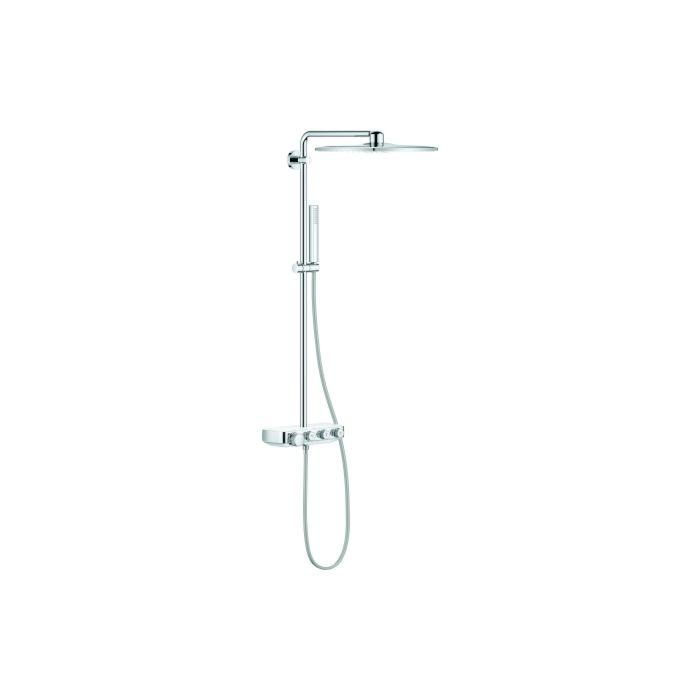 Grohe Euphoria Duschsystem 26508LS0 AP-Thermostat, Duscharm 450mm, moon white