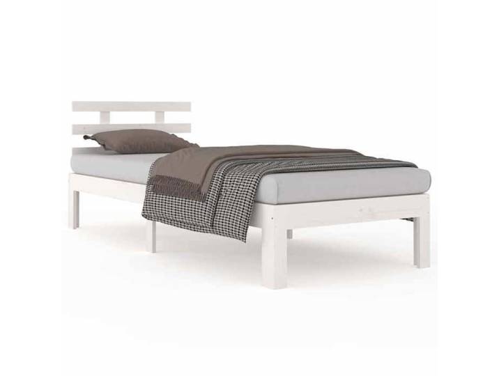 BONNE&12191 Cadre de lit sans matelas blanc 75x190 cm(VIDAXL)