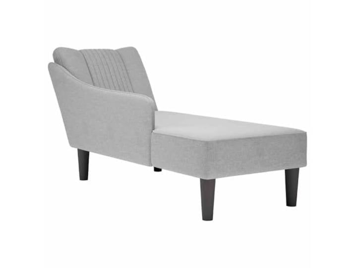 smnyxs Langer Sessel, Wolkengrau, mit Armlehne, rechts, Polyestergewebe Hochelastischer Schaumstoff, Körperunterstützung, Verwendung im Wohnzimmer, Schlafzimmer, Büro, leichtes Bügeln empfohlen