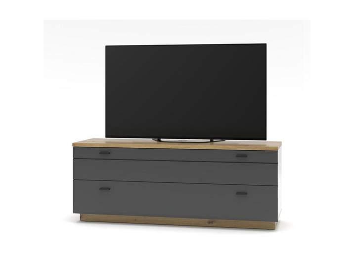 Mid.you Lowboard, Graphitfarben, Eiche Artisan, Holzwerkstoff, 1 Schublade(n) Schubladen, 150x60x47 cm, erweiterbar, Wohnzimmer, TV Möbel, Lowboards