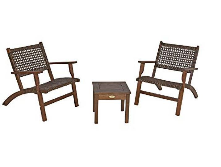 Sitzgruppe Sonora Dunkelbraun Garten Sitzgruppe Outdoor Braun Holz Balkonset Set