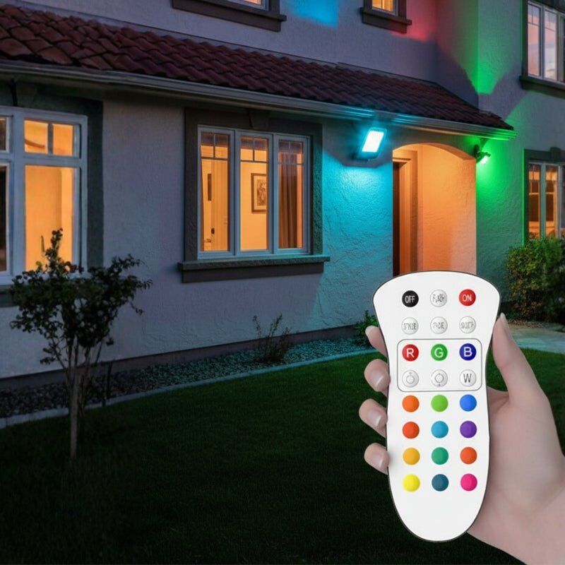Silamp Projecteur RGB LED Extérieur 100W IP65 120lm/W Gris