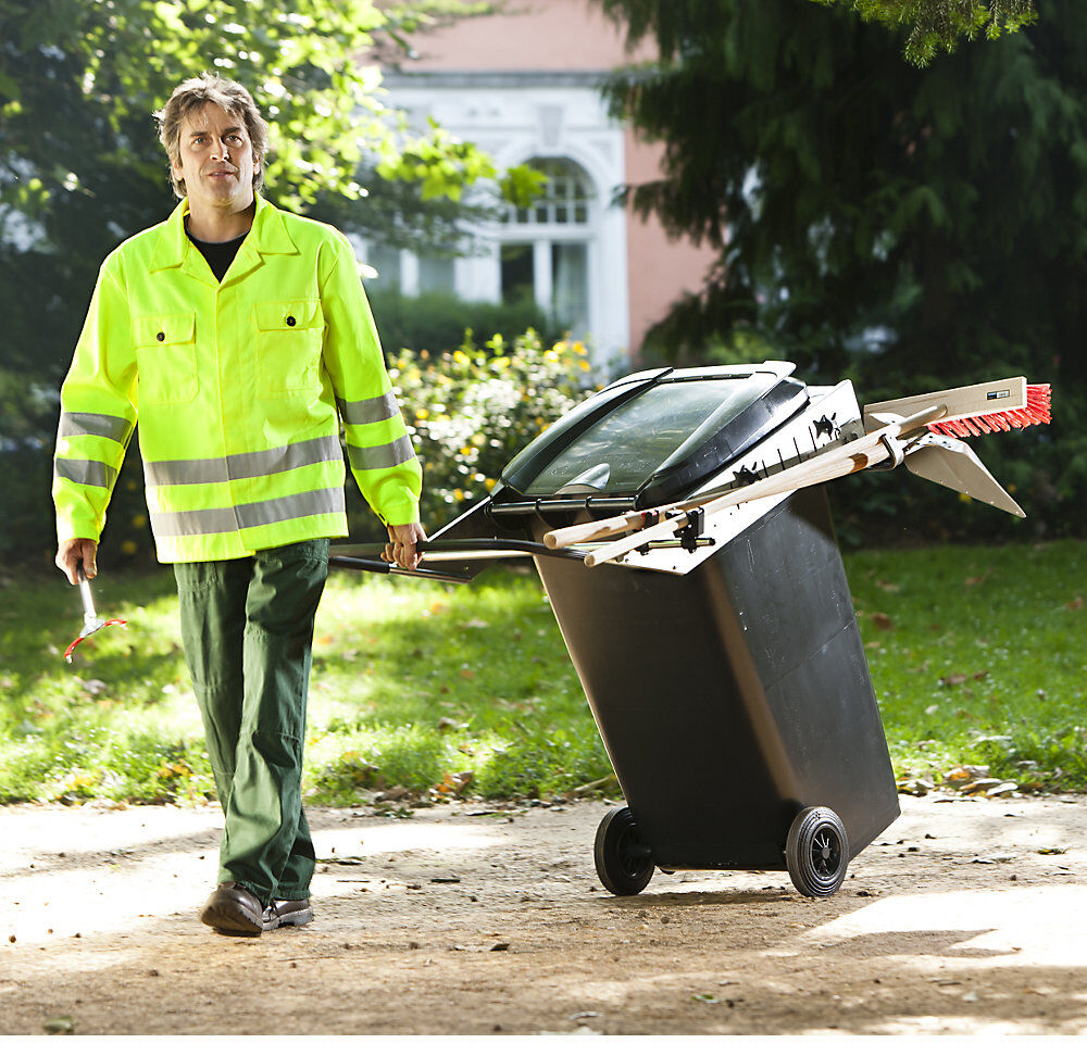 Mülltonnen-Rahmen CARRIER PICK UP, mit Handgriff und Werkzeughalterung, ab 5 Stk FLORA