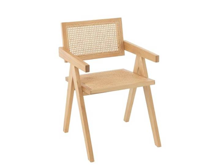 J-Line Stoel Grid Shout/rotan naturel