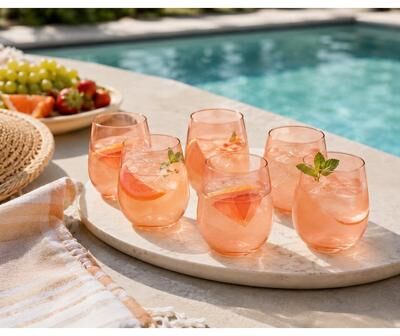 Abode Homewares Montana Stemless Wine Glass - Set of 6