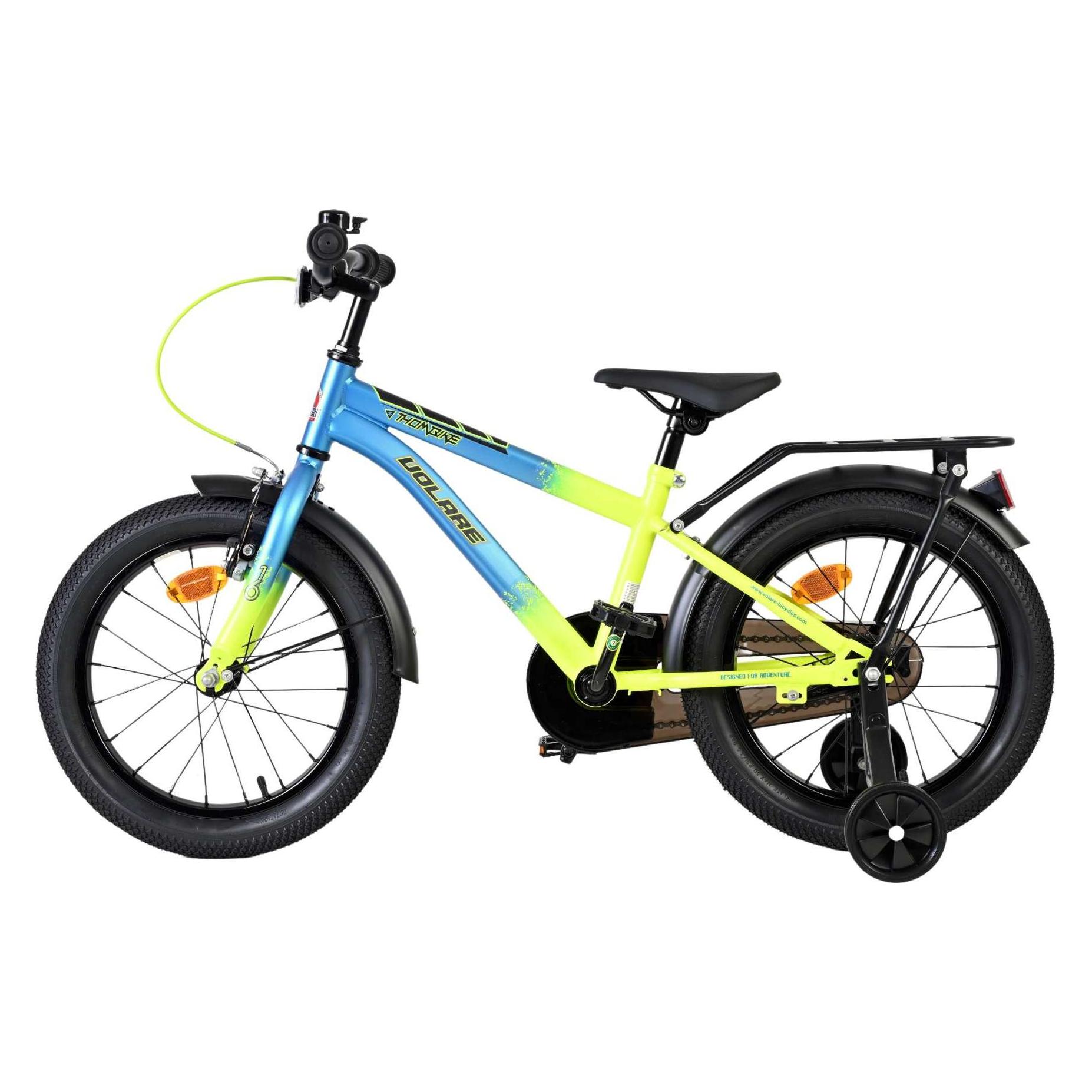 Volare - Children's Bicycle 16 - Thombike Blue Yellow (61657) (16") (61657)