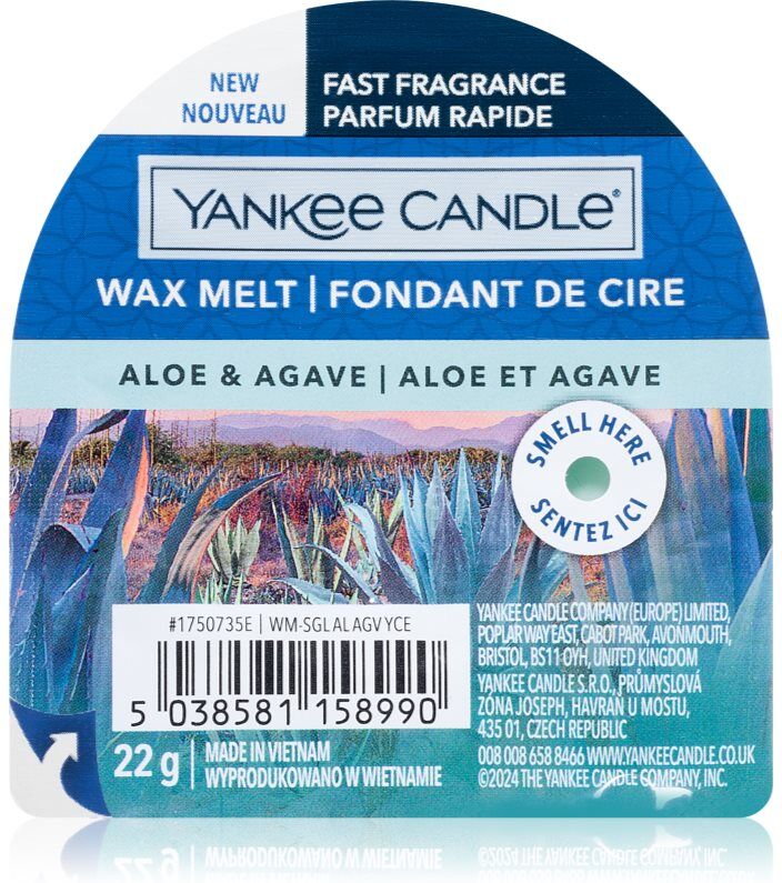 Yankee Candle Aloe & Agave tartelette en cire 22 g