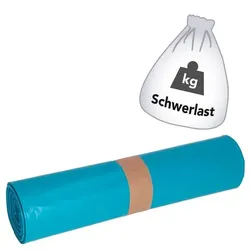 Deiss 120 L Schwerlast-Müllsäcke aus Recyclingmaterial blau STANDARD® 25 Stück blau, 70x110 cm